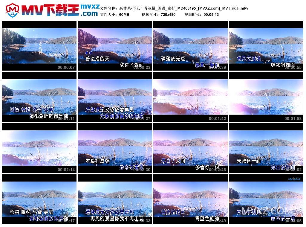 森林系-再见！普达措_国语_流行_MD403195